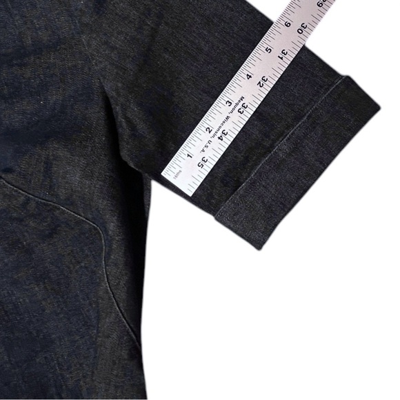 BODEN Freya Blue Denim Sheath Dress Stretch Short Sleeve Knee Length sz 6 - Picture 9 of 12